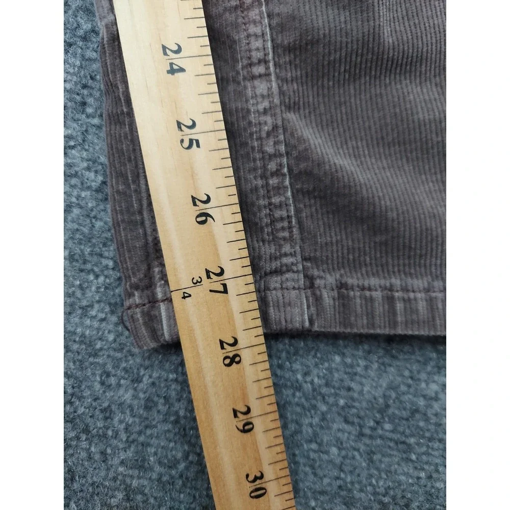 Pilcro Corduroy Jeans Womens 27 Gray Straight Leg Pants Low Rise‎ Soft Stretch